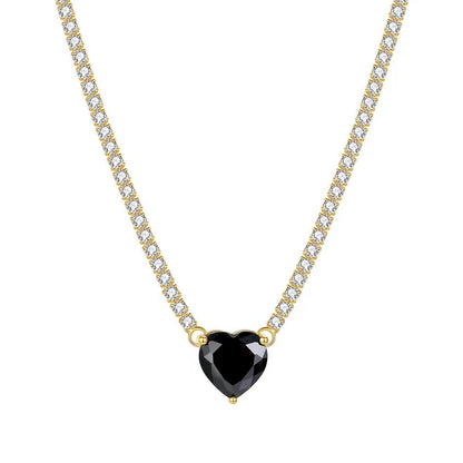 HEART GUMDROP TENNIS NECKLACE