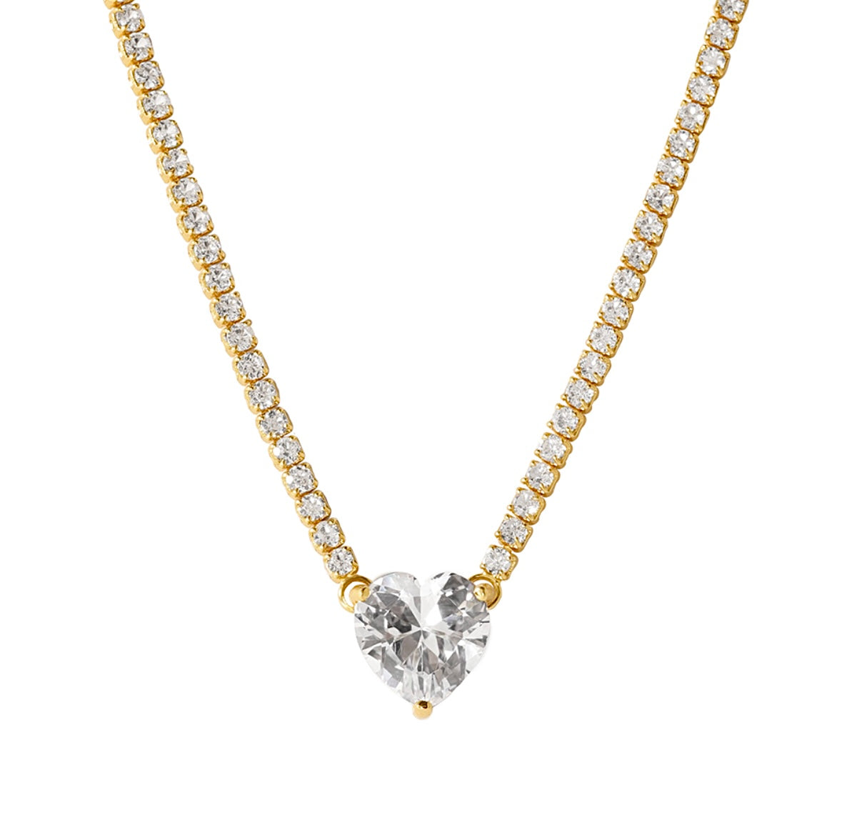 HEART GUMDROP TENNIS NECKLACE