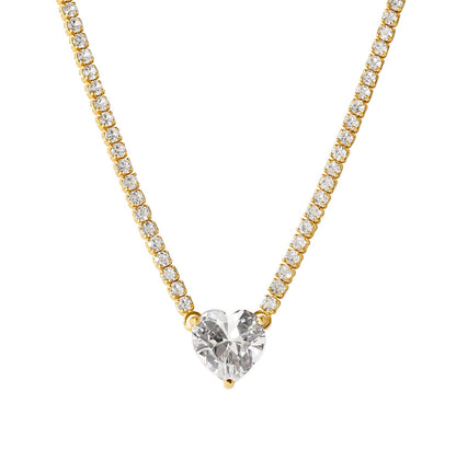 HEART GUMDROP TENNIS NECKLACE
