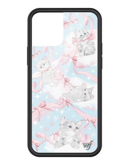 wildflower kitten around iphone 12/12pro case