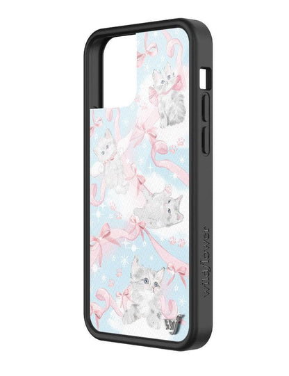 wildflower kitten around iphone 12/12pro case angle