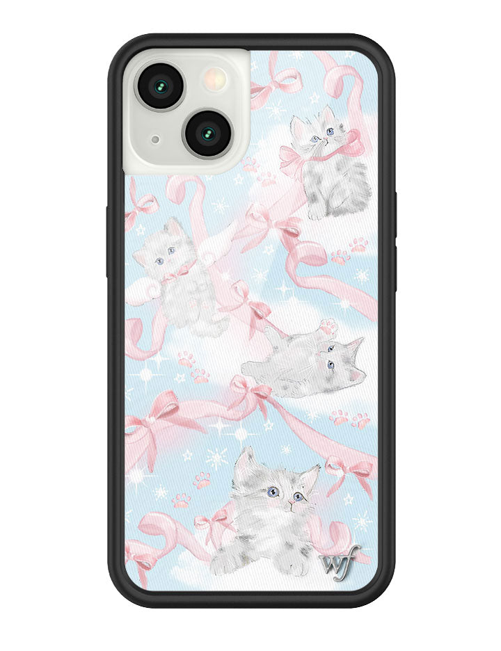 wildflower kitten around iphone 13 case