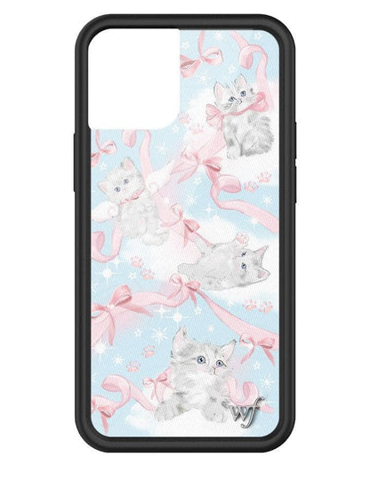 wildflower kitten around iphone 13 mini case