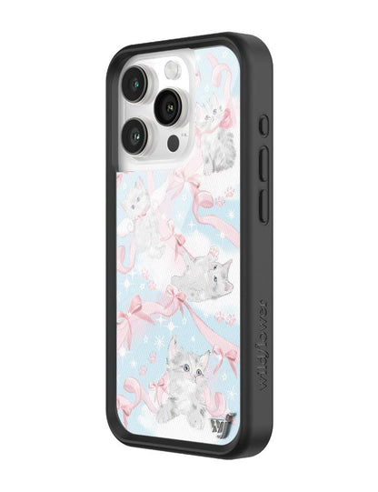 wildflower kitten around iphone 15pro case