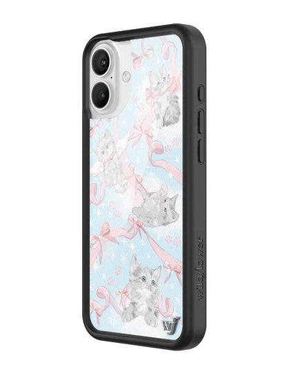 Wildflower Kitten Around iPhone 16 Plus Case