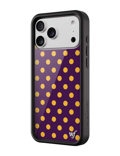 Polka Dot | Purple and Yellow iPhone Case