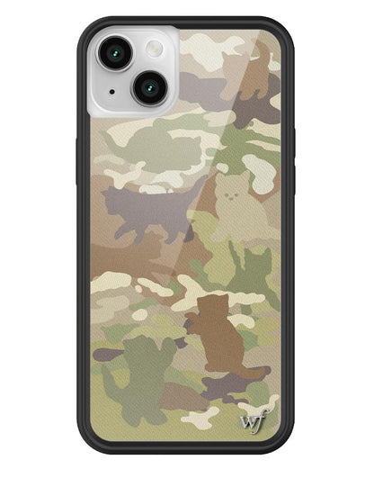 Wildflower Cat Camo iPhone 14 Plus Case