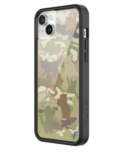 Wildflower Cat Camo iPhone 14 Plus Case