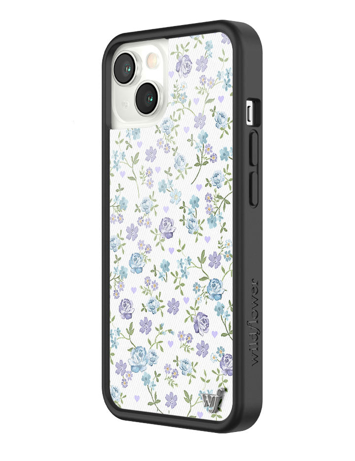 Wildflower Lilac And Blue Floral iPhone 13 Case