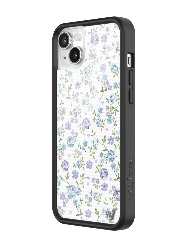 Wildflower Lilac And Blue Floral iPhone 14 Case