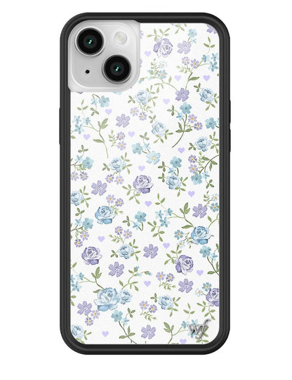 Wildflower Lilac And Blue Floral iPhone 14 Plus Case