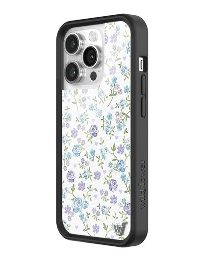 Wildflower Lilac And Blue Floral iPhone 14 Pro Case