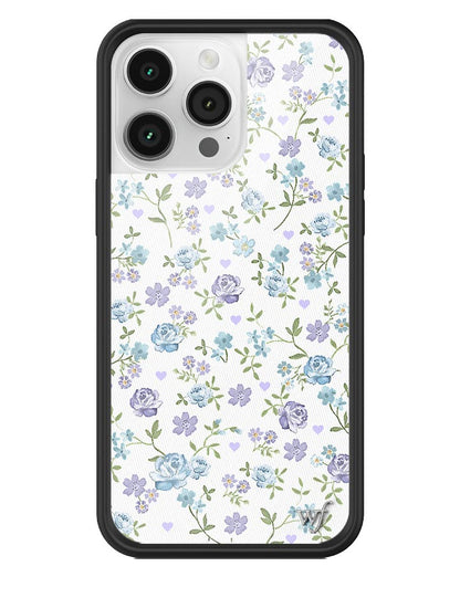 Wildflower Lilac And Blue Floral iPhone 14 Pro Max Case