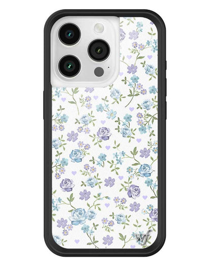 Wildflower Lilac And Blue Floral iPhone 15 Pro Case