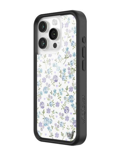 Wildflower Lilac And Blue Floral iPhone 15 Pro Case