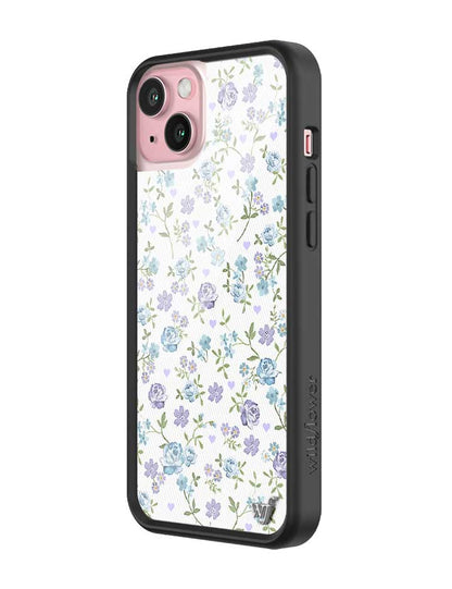 Wildflower Lilac And Blue Floral iPhone 15 Plus Case