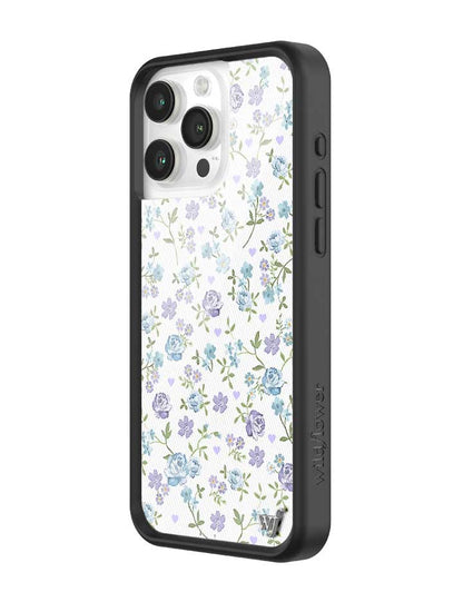 Wildflower Lilac And Blue Floral iPhone 15 Pro Max Case