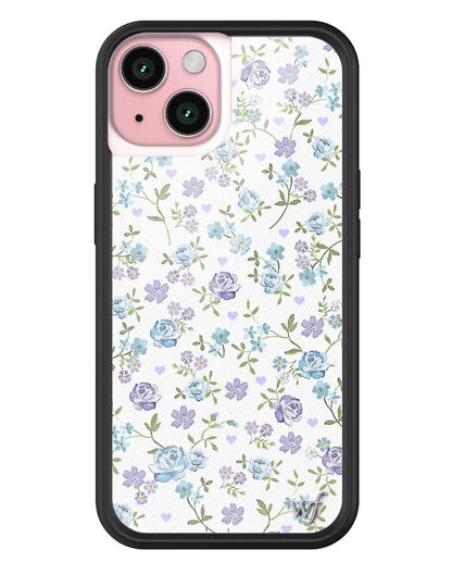 Wildflower Lilac And Blue Floral iPhone 16 Case