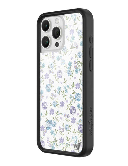 Wildflower Lilac And Blue Floral iPhone 16 Pro Max Case