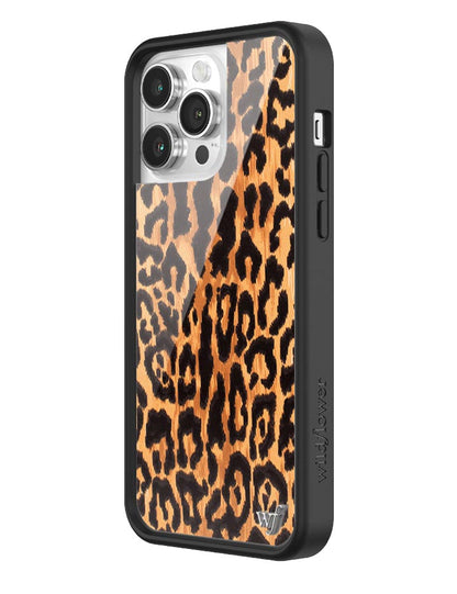 Wildflower Leopard Love iPhone 14 Pro Max Case