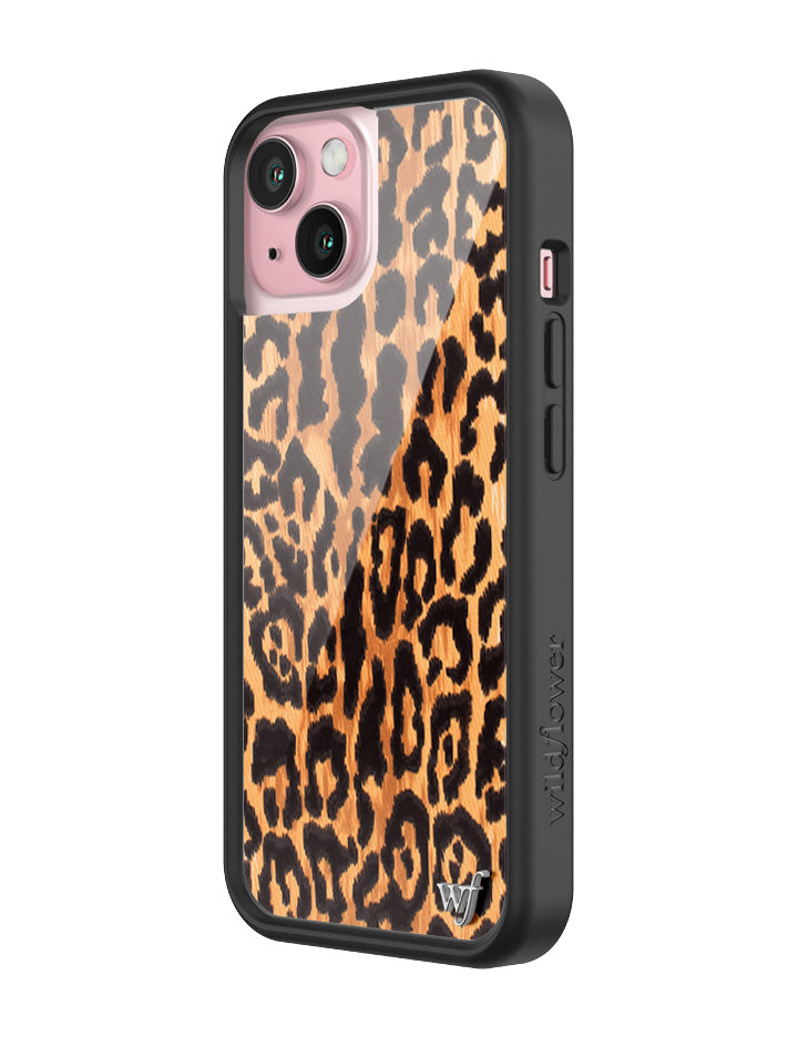 Wildflower Leopard Love iPhone 15 Case