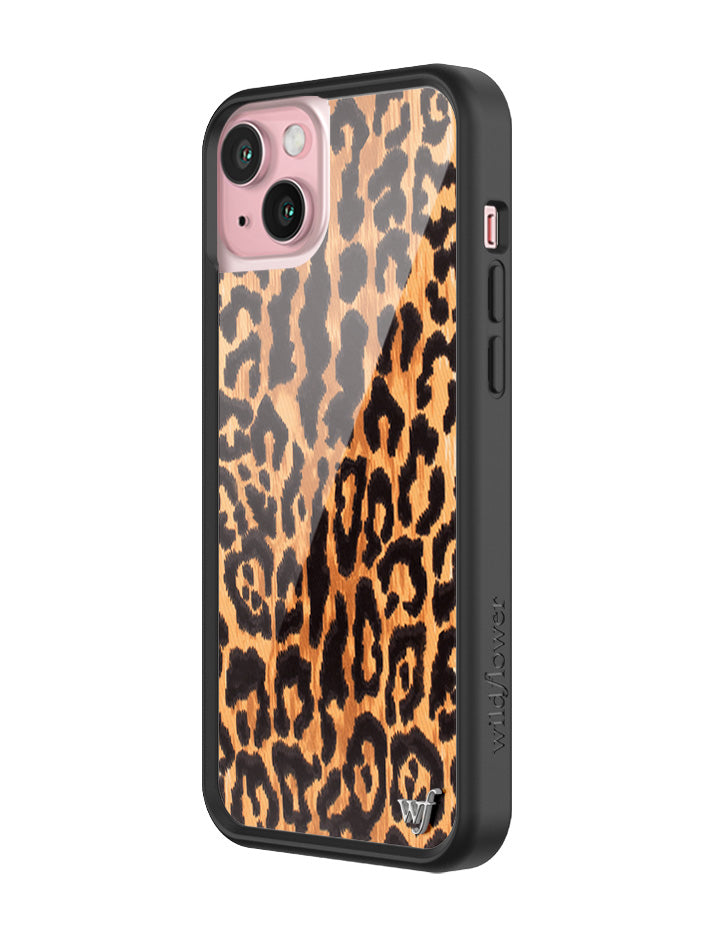 Wildflower Leopard Love iPhone 15 Plus Case