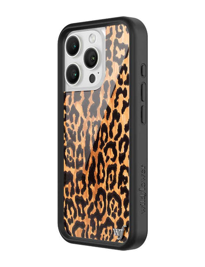 Wildflower Leopard Love iPhone 16 Pro Case