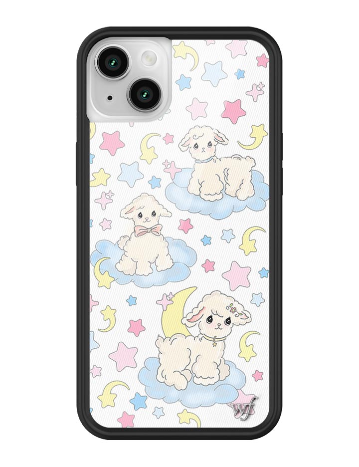 Wildflower Lullaby Lambs iPhone 14 Case