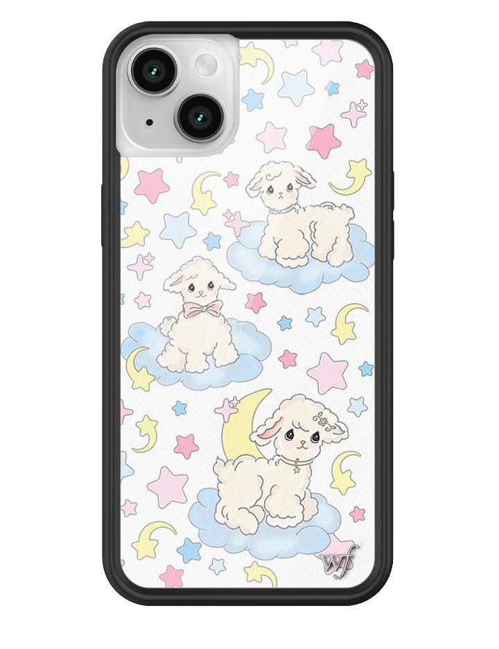 Wildflower Lullaby Lambs iPhone 14 Plus Case