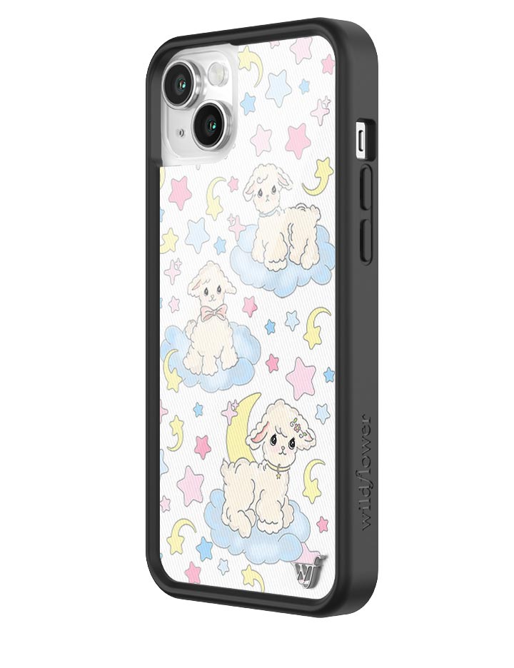 Wildflower Lullaby Lambs iPhone 14 Plus Case