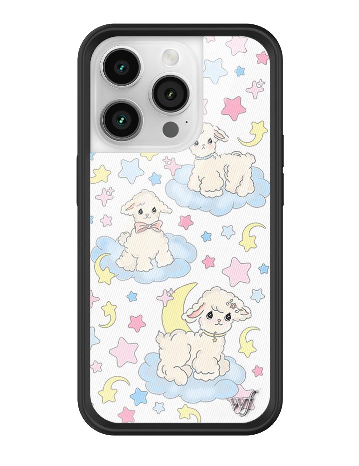 Wildflower Lullaby Lambs iPhone 14 Pro Case