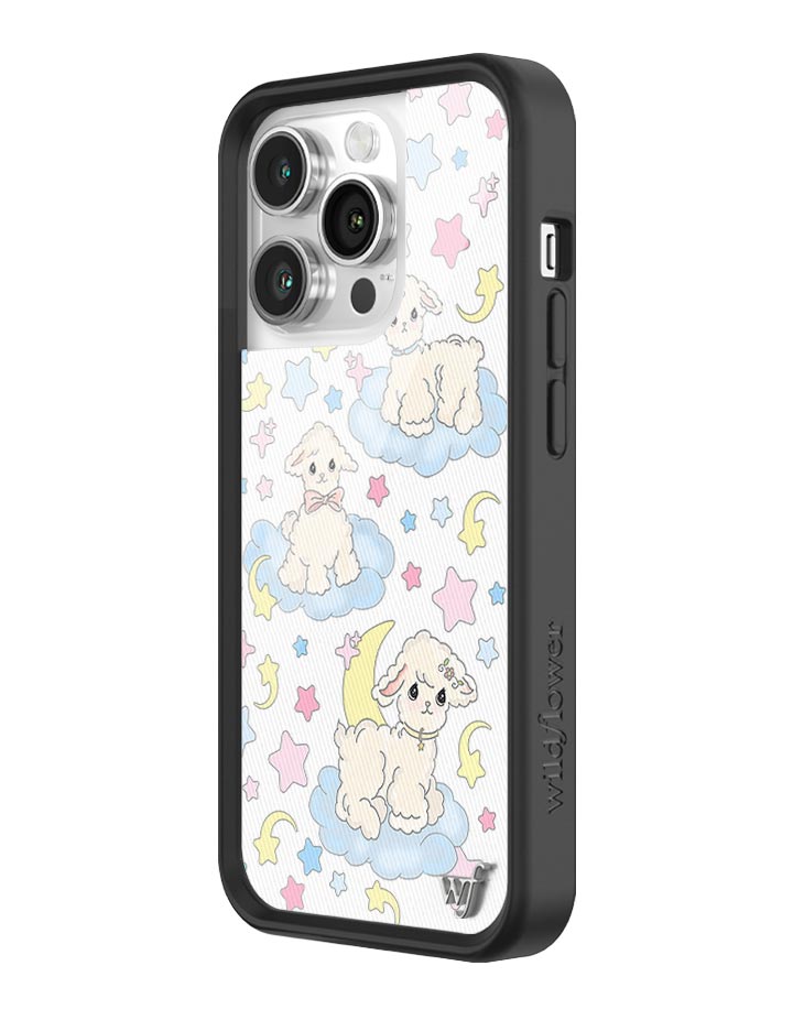 Wildflower Lullaby Lambs iPhone 14 Pro Case