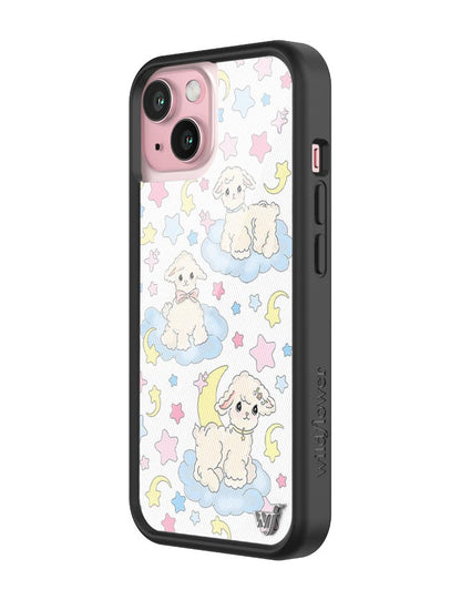 Wildflower Lullaby Lambs iPhone 15 Case