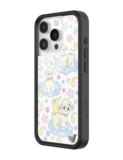 Wildflower Lullaby Lambs iPhone 15 pro Case