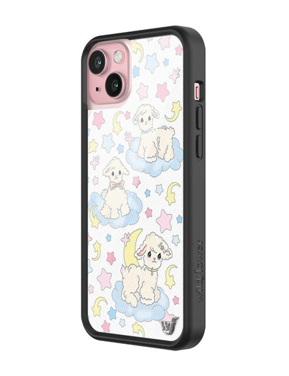 Wildflower Lullaby Lambs iPhone 15 Plus Case