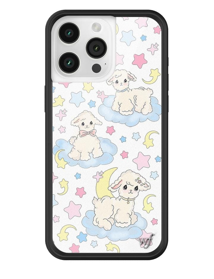 Wildflower Lullaby Lambs iPhone 15 Pro Max Case