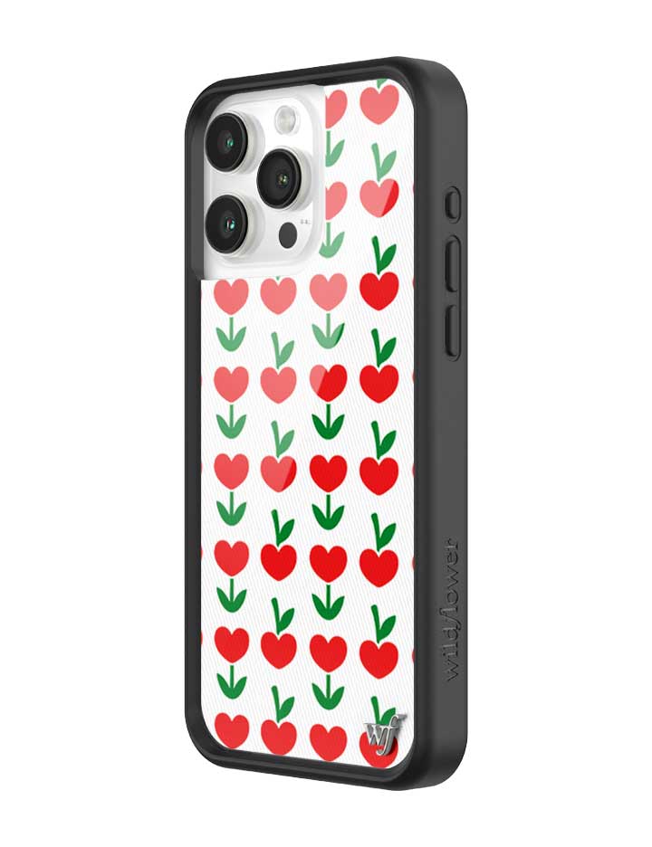 Wildflower iPhone case 15 Pro Max Love Blooms Hearts Cute