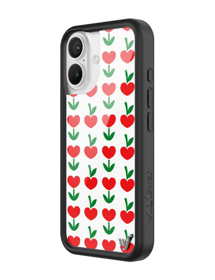 Wildflower iPhone case 16 Love Blooms Hearts Cute