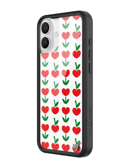 Wildflower iPhone case 16 Plus Love Blooms Hearts Cute