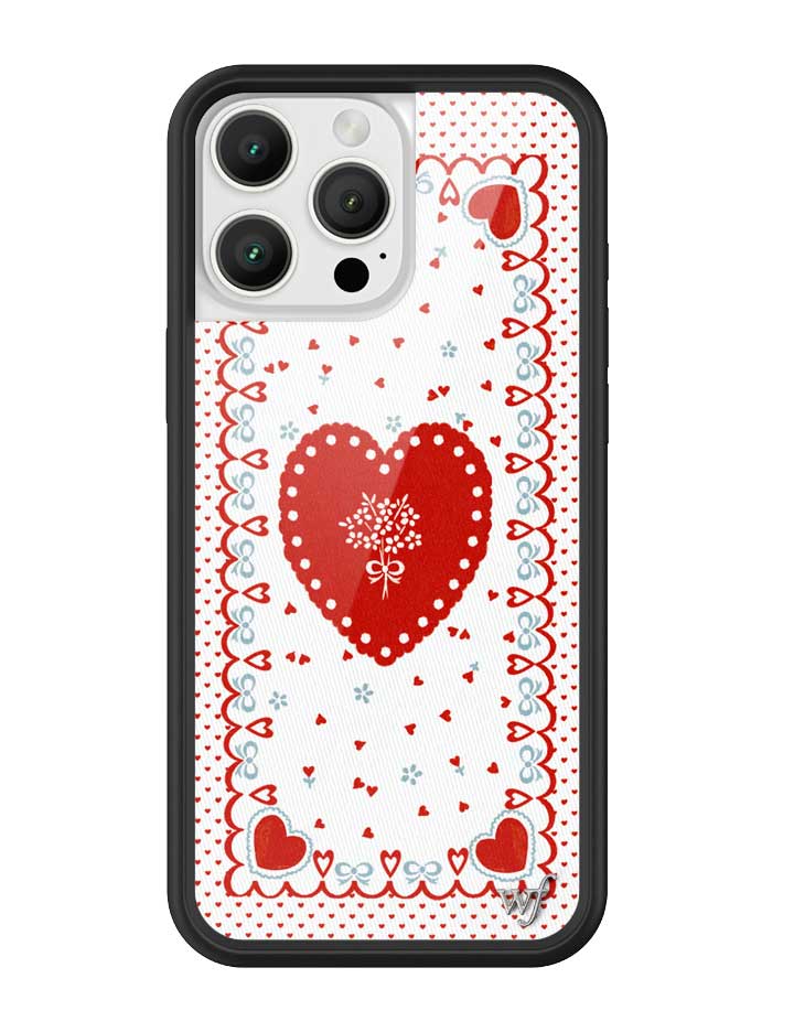 Wildflower iPhone case 16 Pro Max Lovers Lane Red Cute