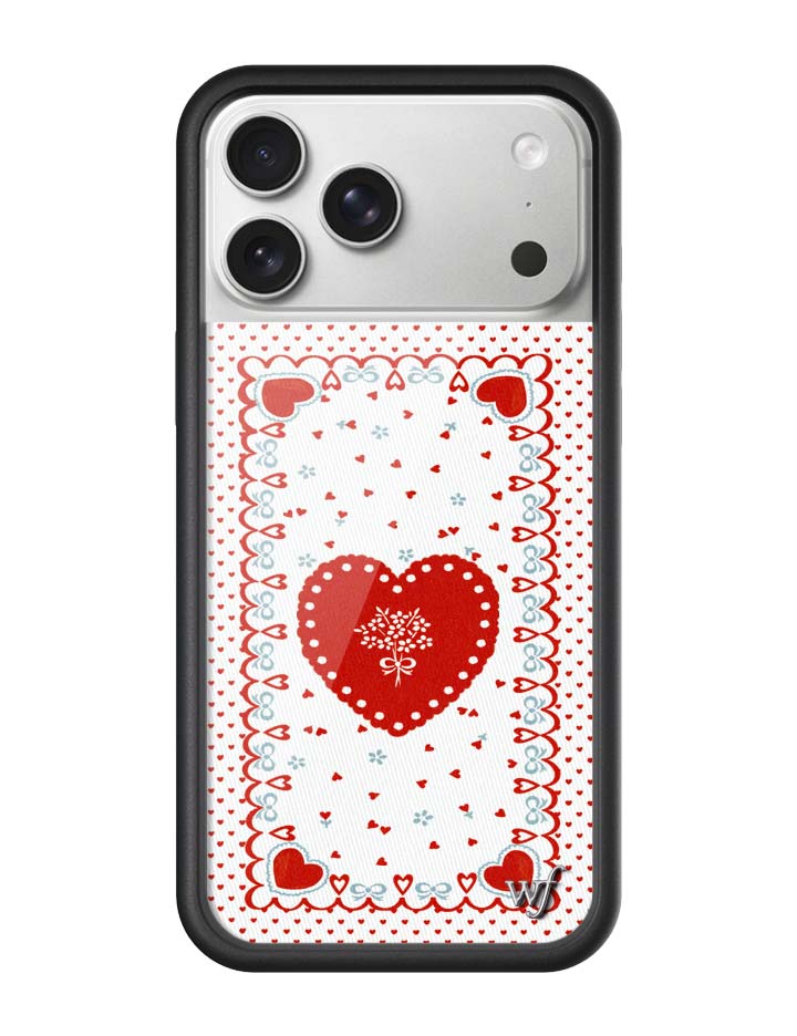 Wildflower iPhone case 17 Pro Max Lovers Lane Red Cute