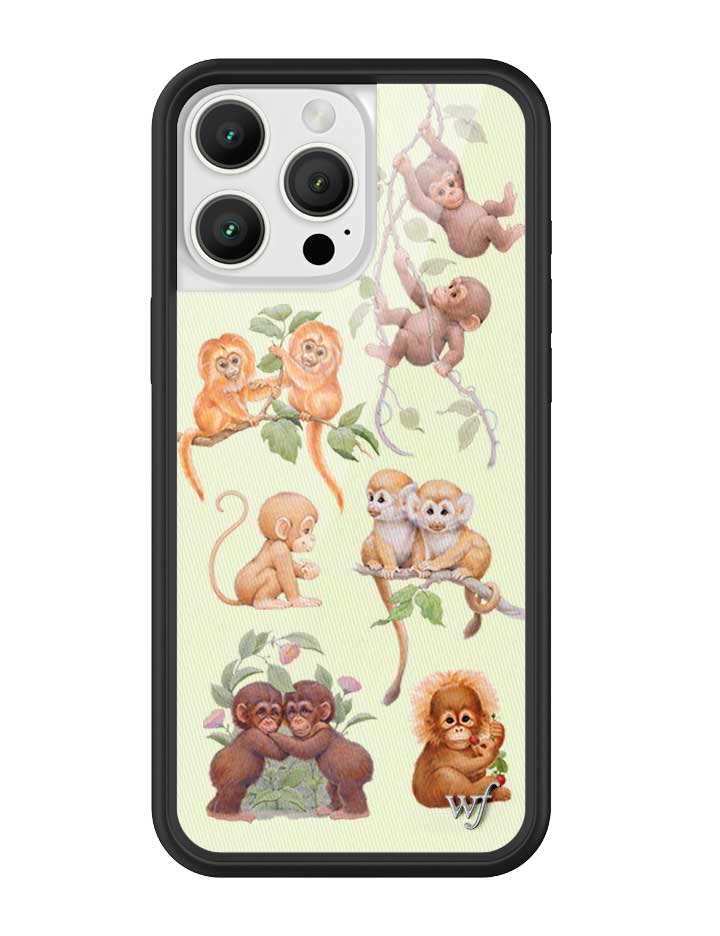 Wildflower iPhone case 16 Pro Max Monkey Biz Brown Cute