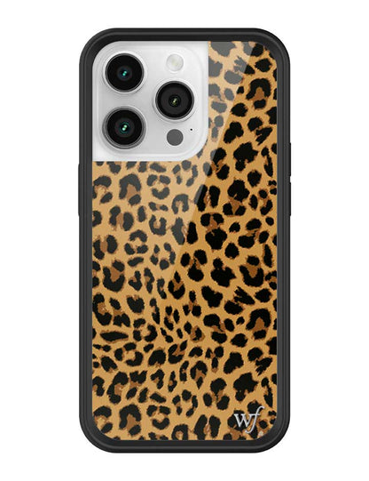 Wildflower iPhone case 14 Pro Meow Leopard Black Tan