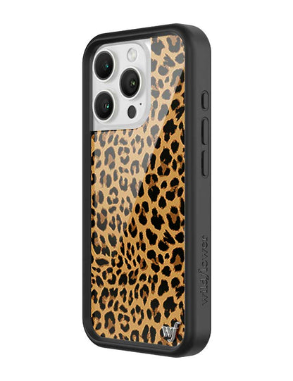 Wildflower iPhone case 16 Pro Meow Leopard Black Tan