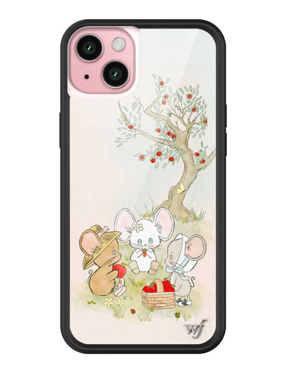 Wildflower iPhone case 15 Plus Mice Friends Animals Cute