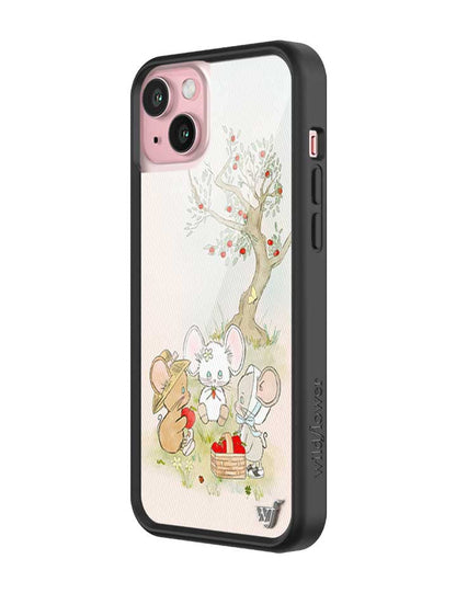 Wildflower iPhone case 15 Plus Mice Friends Animals Cute