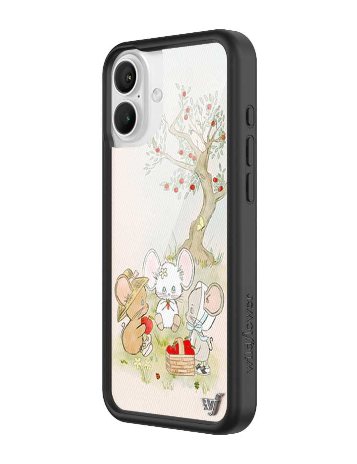 Wildflower iPhone case 16 Plus Mice Friends Animals Cute