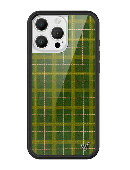 Wildflower iPhone case 16 Pro Max Olivia Neill Plaid Green Cute