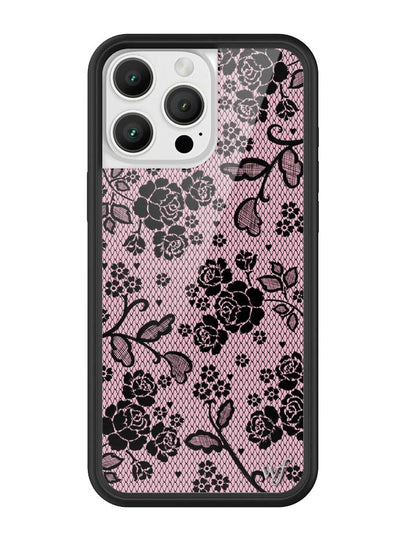 Wildflower iPhone case 16 Pro Max Lace Lover Pink Cute