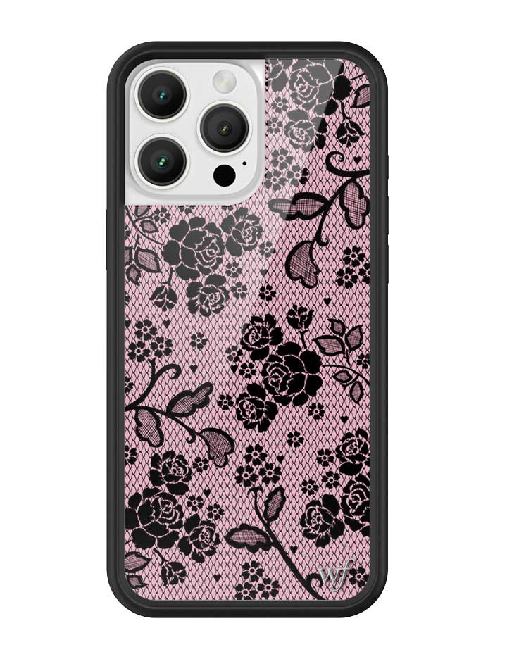 Wildflower iPhone case 16 Pro Max Lace Lover Pink Cute